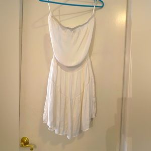 Strapless white summer dress/coverup
